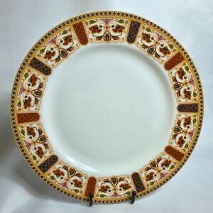 ONE Queens Imari 12 Inch Chop Plate Diamond Border with Floral Arches